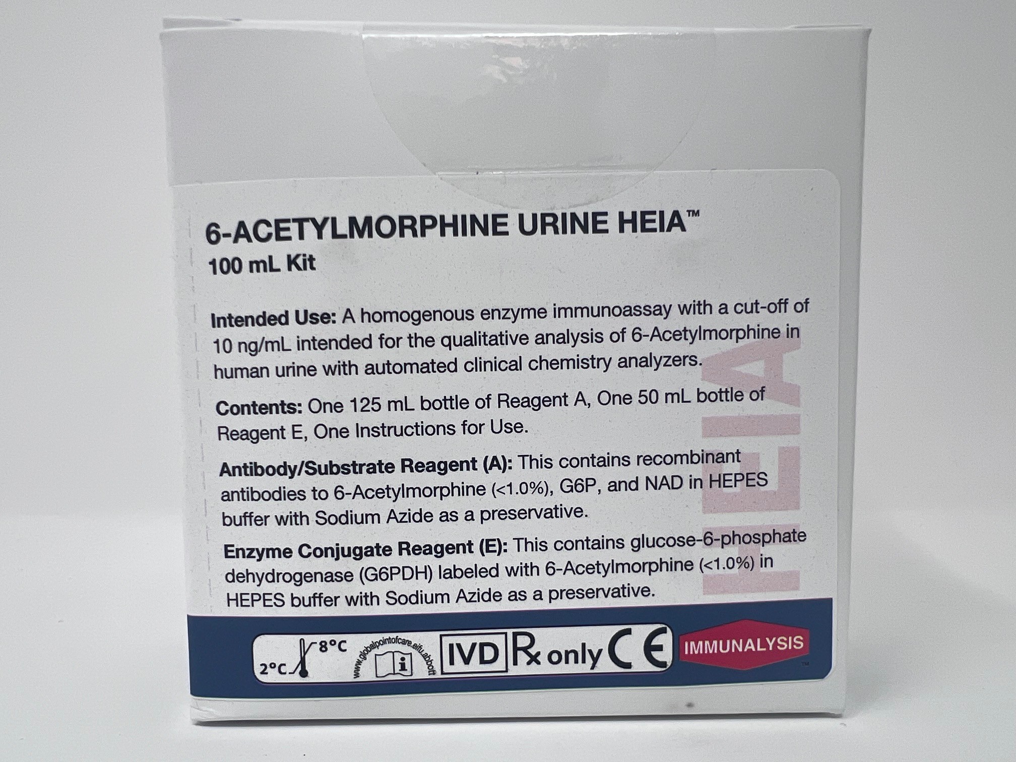Immunoalysis - 6-acetylmorphine (Heroin) Urine HEIA Drug Testing Kits