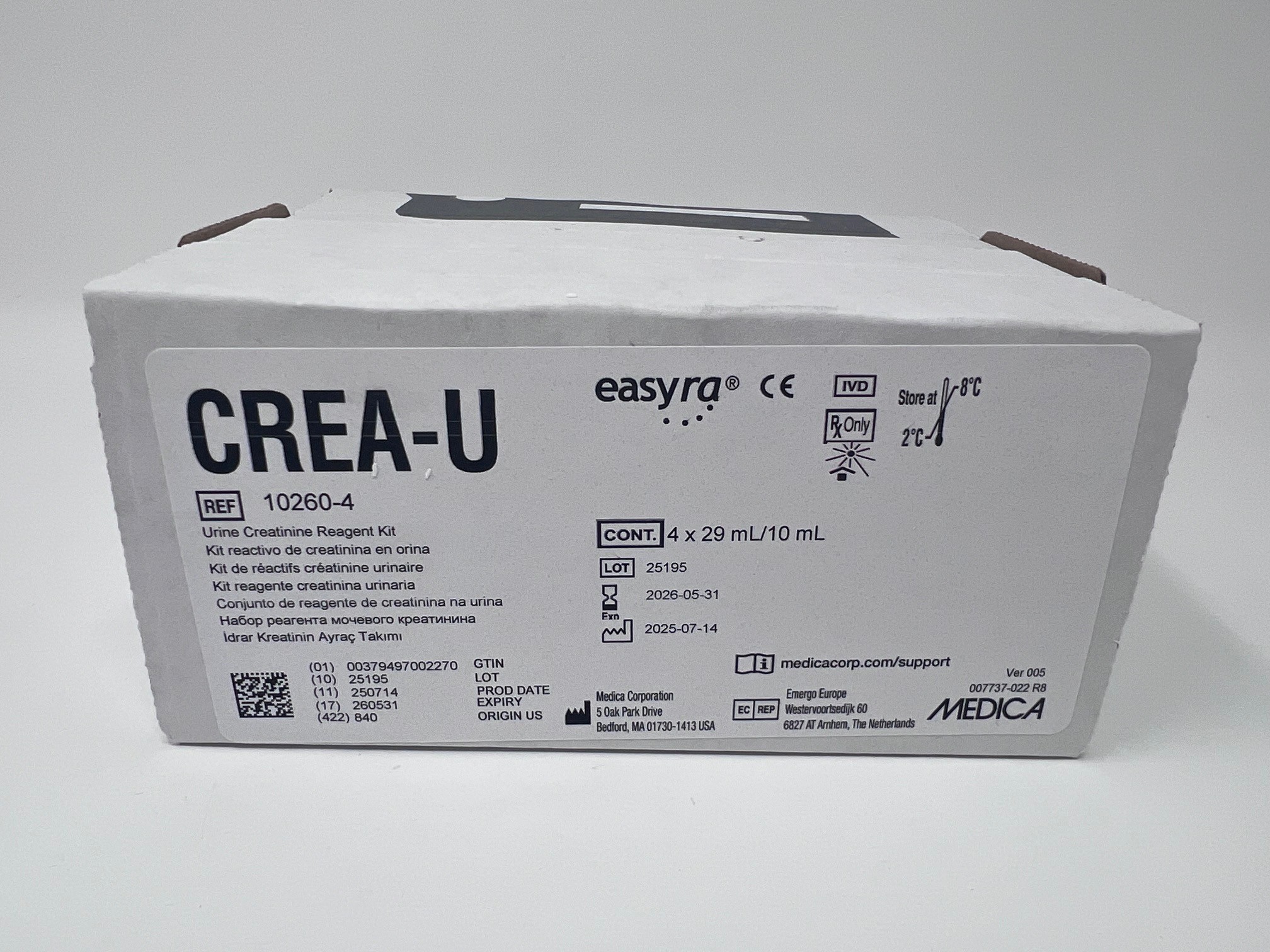 Easy RA Barcoded Creatinine 4 x 29mL